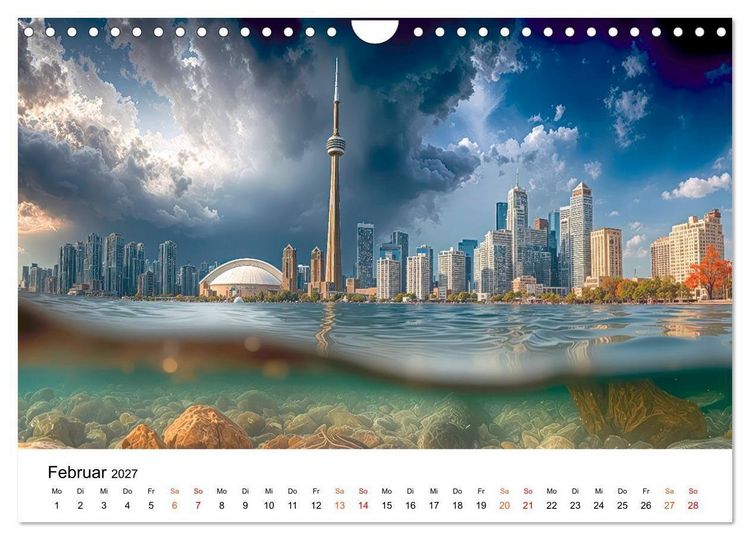 Produktbild: Kanada - zwischen Seen, Bergen und K&uuml;sten (Wandkalender 2027 DIN A4 quer), CALVENDO Monatskalender