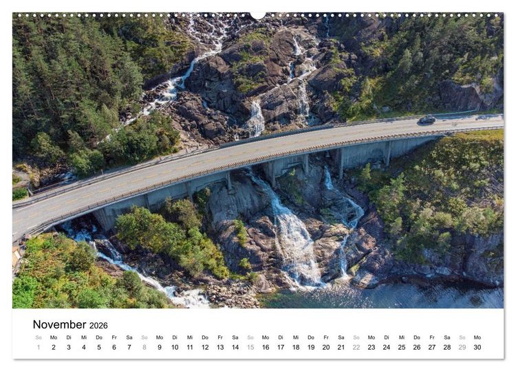 Produktbild: Norwegen - Magie aus Licht und Landschaft (Wandkalender 2026 DIN A2 quer), CALVENDO Monatskalender