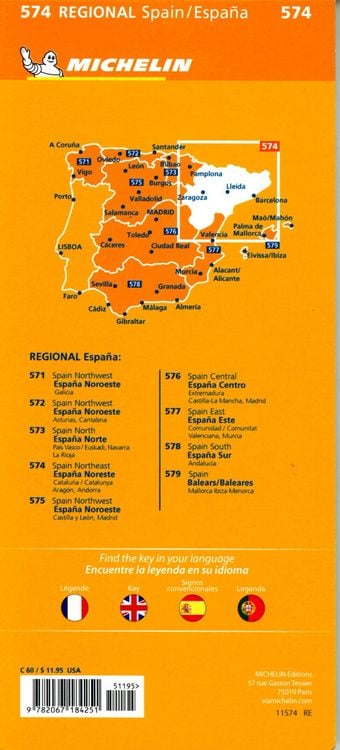 Produktbild: Michelin Katalonien, Aragon, Andorra