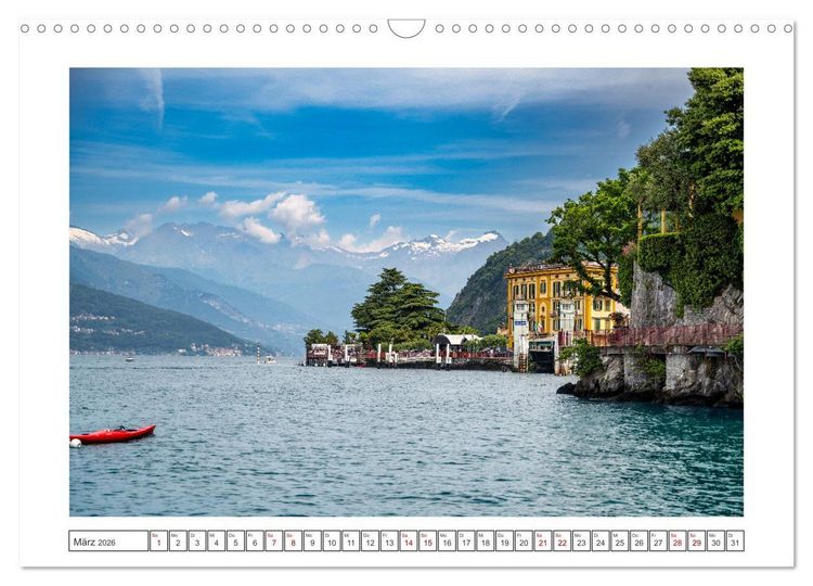 Produktbild: Traumziele am Comer See (Wandkalender 2026 DIN A3 quer), CALVENDO Monatskalender