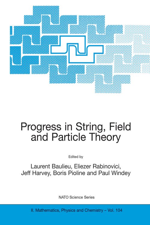 Produktbild: Progress in String, Field and Particle Theory