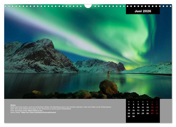 Produktbild: Wenn der Himmel gr&uuml;n wird (Wandkalender 2026 DIN A3 quer), CALVENDO Monatskalender