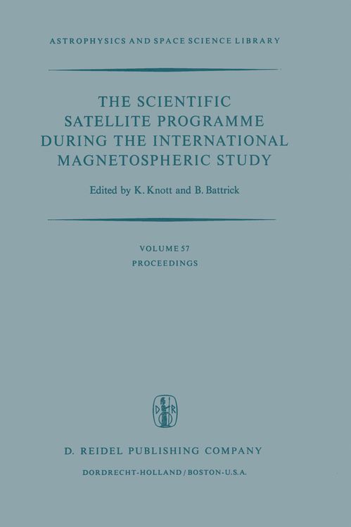 Produktbild: The Scientific Satellite Programme during the International Magnetospheric Study