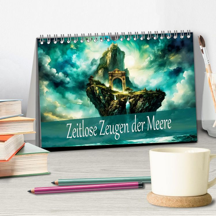 Produktbild: Zeitlose Zeugen der Meere (Tischkalender 2026 DIN A5 quer), CALVENDO Monatskalender