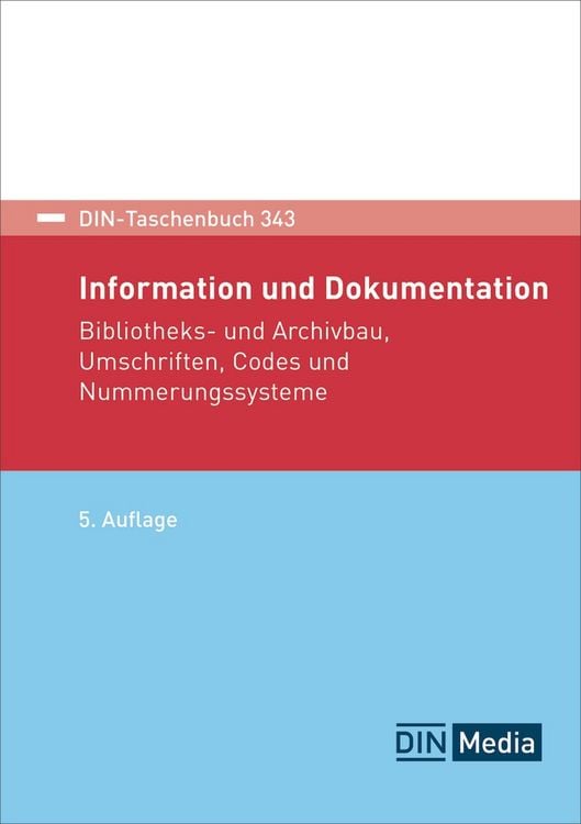 Produktbild: DIN-Taschenbuch 343