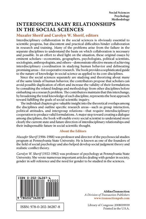 Produktbild: Interdisciplinary Relationships in the Social Sciences