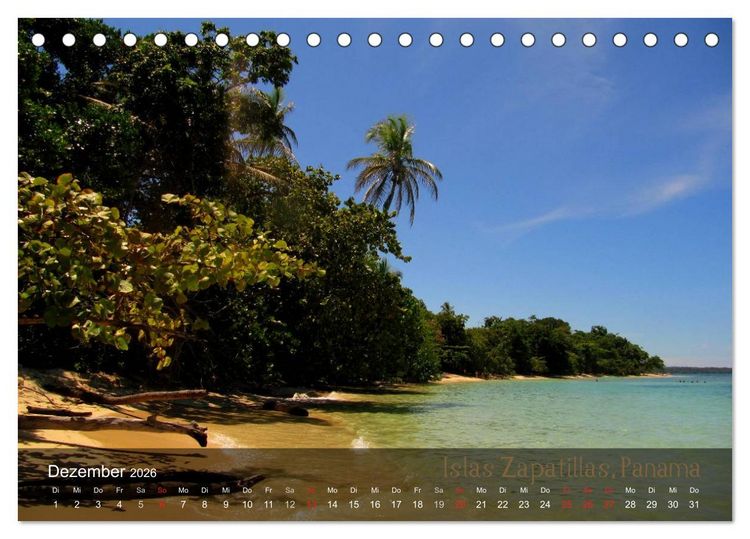 Produktbild: Von Mexiko nach Panama in 12 Monaten (Tischkalender 2026 DIN A5 quer), CALVENDO Monatskalender