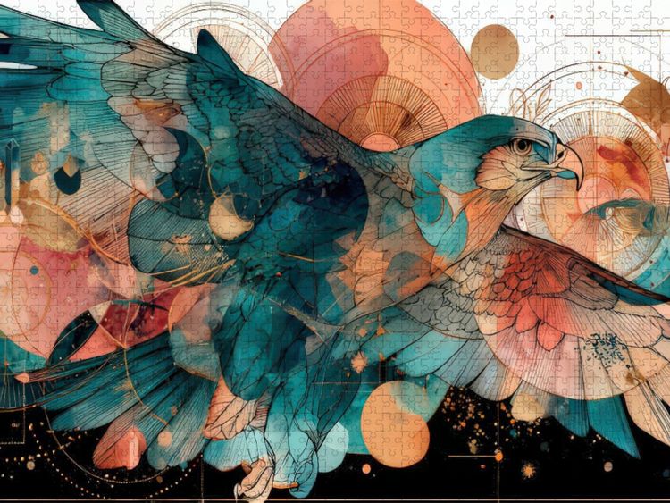 Produktbild: CALVENDO Puzzle Freiheitsvogel | 1000 Teile Lege-Gr&ouml;&szlig;e 64x48cm Foto-Puzzle f&uuml;r gl&uuml;ckliche Stunden