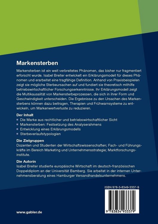 Produktbild: Markensterben