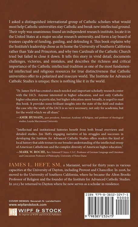 Produktbild: The Institute for Advanced Catholic Studies at the University of Southern California