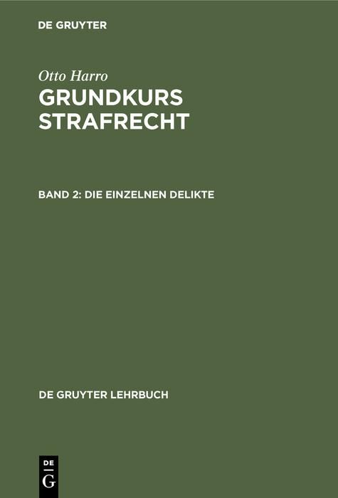 Produktbild: Die einzelnen Delikte