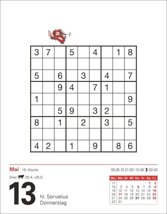 Produktbild: Sudoku Tagesabrei&szlig;kalender 2027 - Das Kult-R&auml;tsel aus Japan