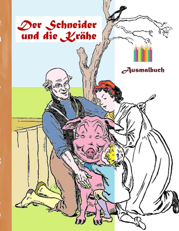 Produktbild: Der Schneider und die Kr&auml;he (Ausmalbuch)