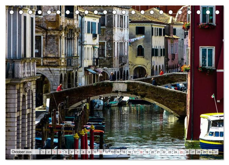 Produktbild: Chioggia - Venedigs kleine Schwester (Tischkalender 2026 DIN A5 quer), CALVENDO Monatskalender