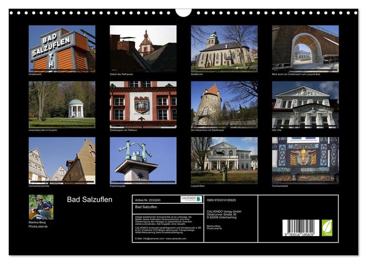 Produktbild: Bad Salzuflen (Wandkalender 2026 DIN A3 quer), CALVENDO Monatskalender