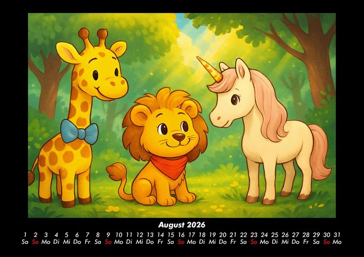Produktbild: Nala & Buschi in m&auml;rchenhaften Welten 2026 Fotokalender DIN A3