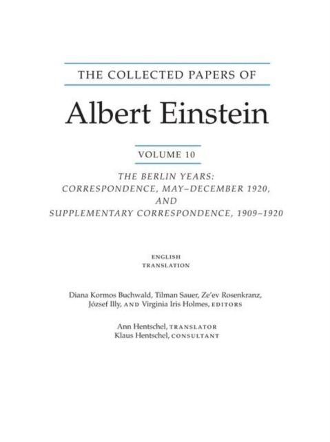 Produktbild: Coll Papers Of Einstein V10