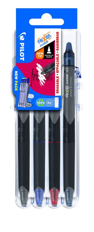 Produktbild: PILOT Tintenroller FriXion Point Clicker 0.5 (F) 4er Set2Go