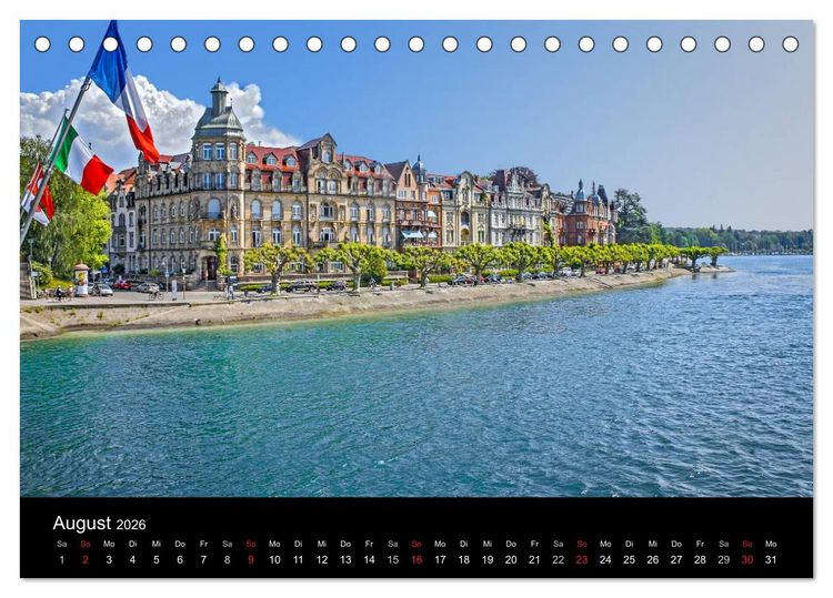 Produktbild: Konstanz Architektur (Tischkalender 2026 DIN A5 quer), CALVENDO Monatskalender