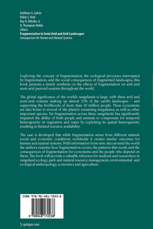 Produktbild: Fragmentation in Semi-Arid and Arid Landscapes