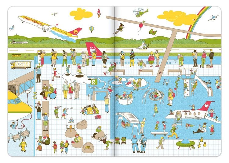 Produktbild: Das Flughafen Wimmelbuch