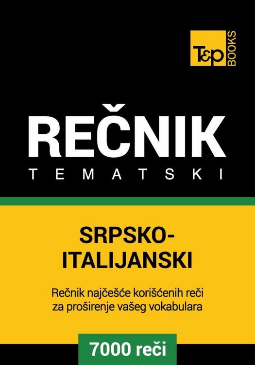 Produktbild: Srpsko-Italijanski tematski recnik - 7000 korisnih reci