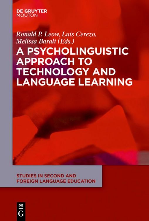 Produktbild: A Psycholinguistic Approach to Technology and Language Learning