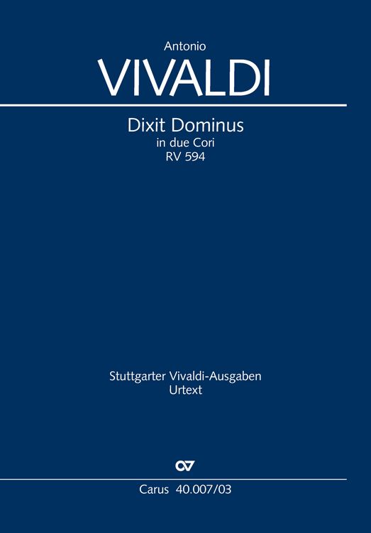 Produktbild: Dixit Dominus (Klavierauszug)