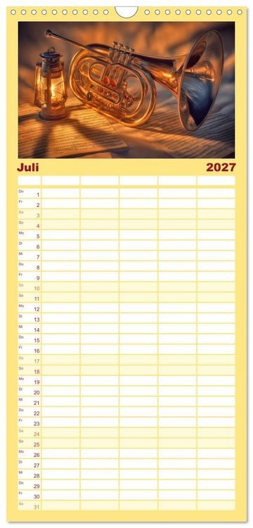 Produktbild: Familienplaner 2027 - Klang der Ewigkeit mit 5 Spalten (Wandkalender, 21 x 45 cm) CALVENDO