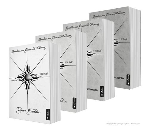 Produktbild: Chroniken von Chaos und Ordnung Band 1-4: Thorn Gandir / Telos Malakin / Bargh Barrowson / Lucretia L&acute;Incarto. Der komplette erste Zyklus in einem Bundle (High Fantasy)