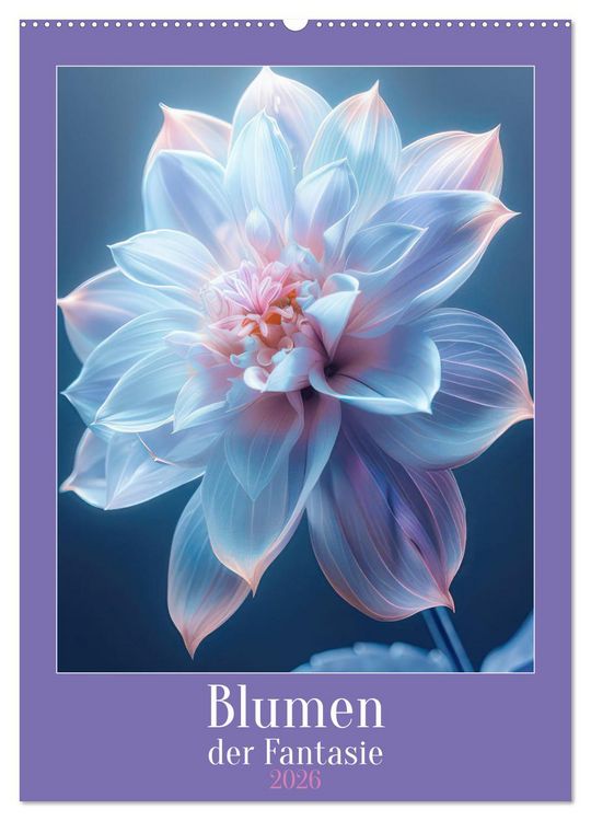 Produktbild: Blumen der Fantasie (Wandkalender 2026 DIN A2 hoch), CALVENDO Monatskalender