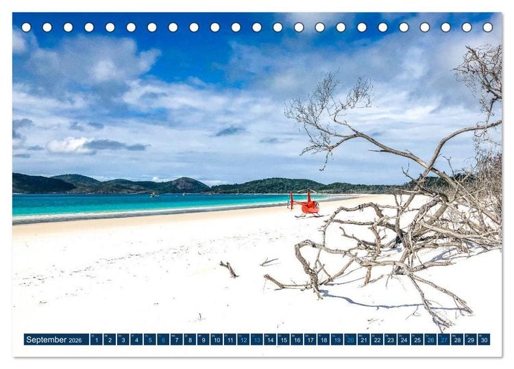 Produktbild: Great Barrier Reef und die Whitsundays (Tischkalender 2026 DIN A5 quer), CALVENDO Monatskalender