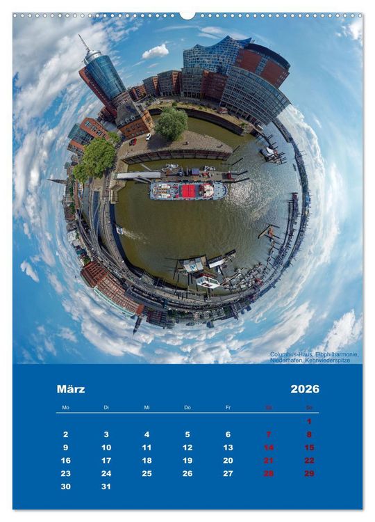 Produktbild: Planet Hafencity - Universum Hamburg (hochwertiger Premium Wandkalender 2026 DIN A2 hoch), Kunstdruck in Hochglanz