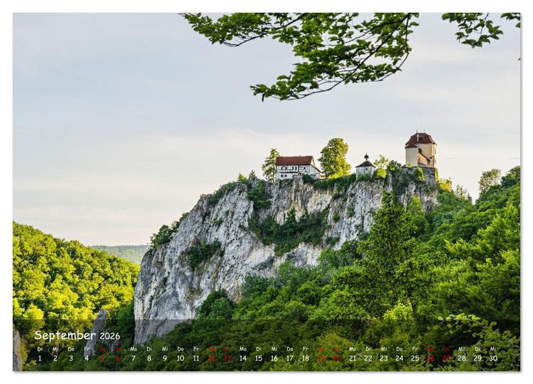 Produktbild: Im Donautal zwischen Beuron und Sigmaringen (hochwertiger Premium Wandkalender 2026 DIN A2 quer), Kunstdruck in Hochglanz