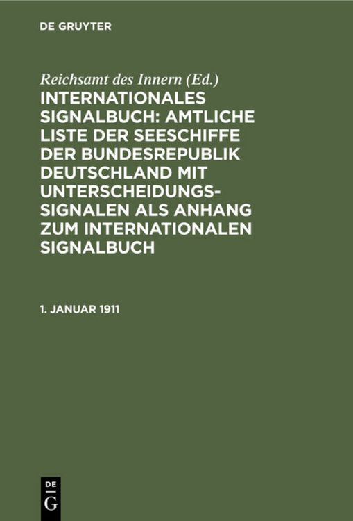 Produktbild: 1. Januar 1911