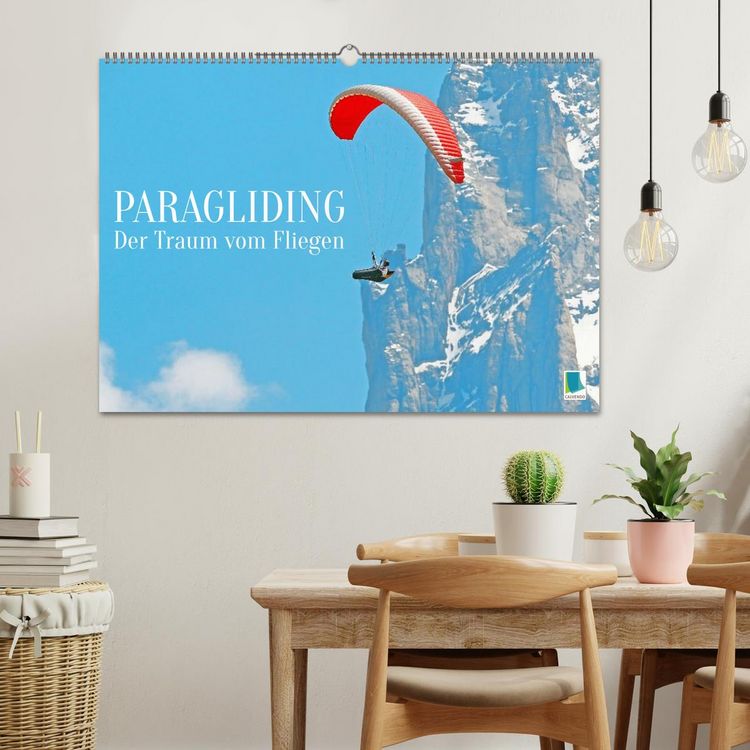 Produktbild: Paragliding: Der Traum vom Fliegen (Wandkalender 2026 DIN A2 quer), CALVENDO Monatskalender