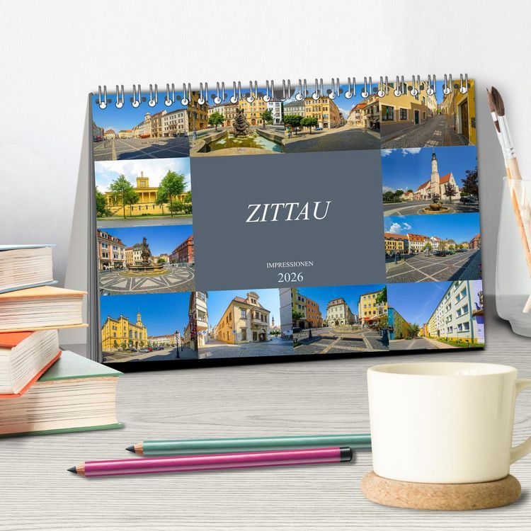 Produktbild: Zittau Impressionen (Tischkalender 2026 DIN A5 quer), CALVENDO Monatskalender