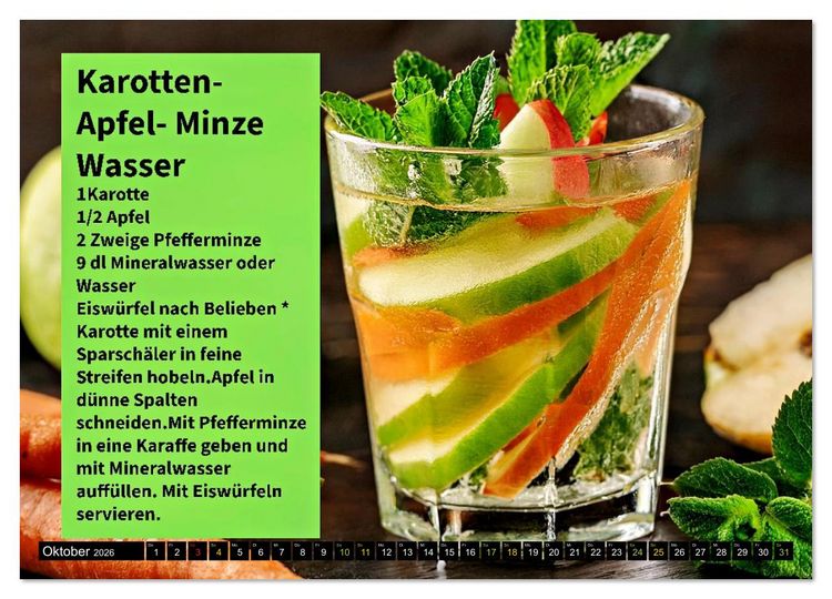Produktbild: Eiskalt erwischt - Aromawasser (Wandkalender 2026 DIN A3 quer), CALVENDO Monatskalender