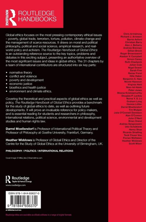 Produktbild: The Routledge Handbook of Global Ethics
