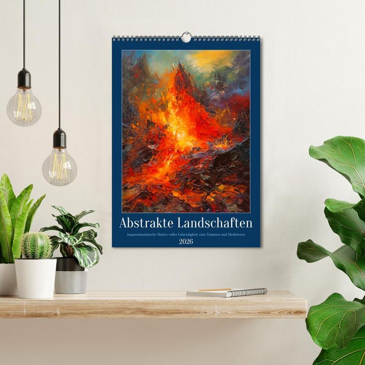 Produktbild: Abstrakte Landschaften (Wandkalender 2026 DIN A3 hoch), CALVENDO Monatskalender