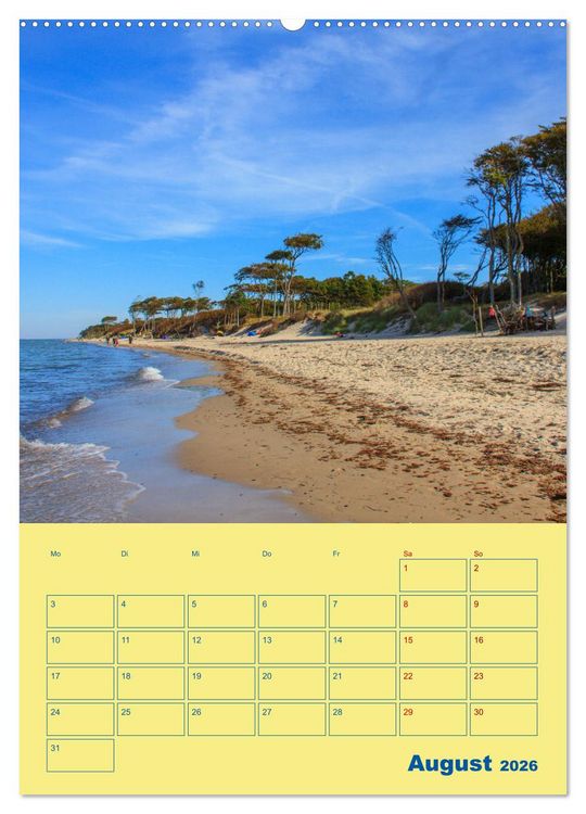 Produktbild: Sehnsuchtsort Fischland-Dar&szlig;-Zingst (hochwertiger Premium Wandkalender 2026 DIN A2 hoch), Kunstdruck in Hochglanz
