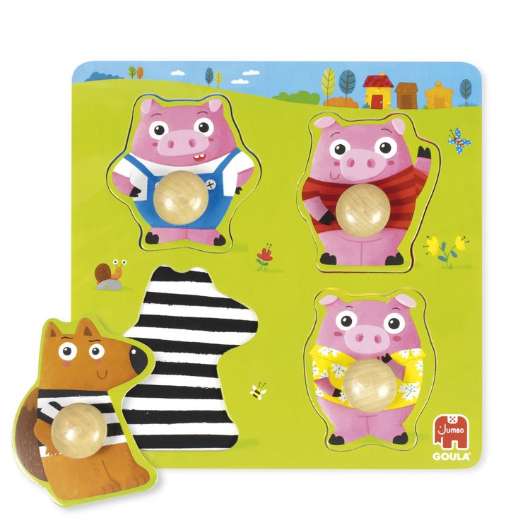 Produktbild: GOULA Die 3 kleinen Schweinchen-Puzzle