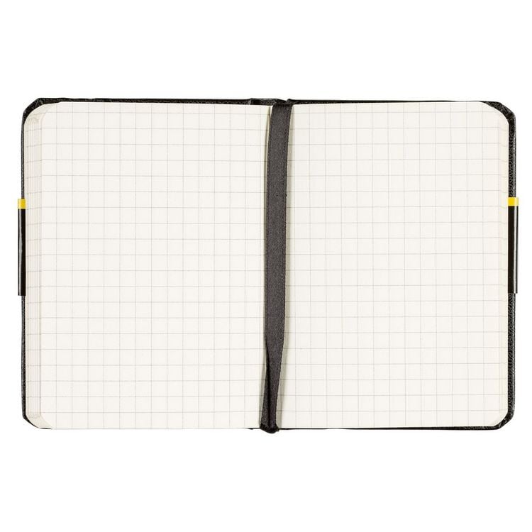 Produktbild: Idena Notizbuch 80g/m&sup2; kariert schwarz DIN A7 192 Seiten