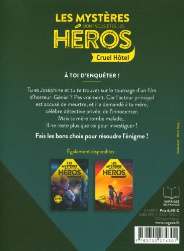 Produktbild: Les myst&egrave;res dont vous &ecirc;tes le h&eacute;ros. Cruel h&ocirc;tel