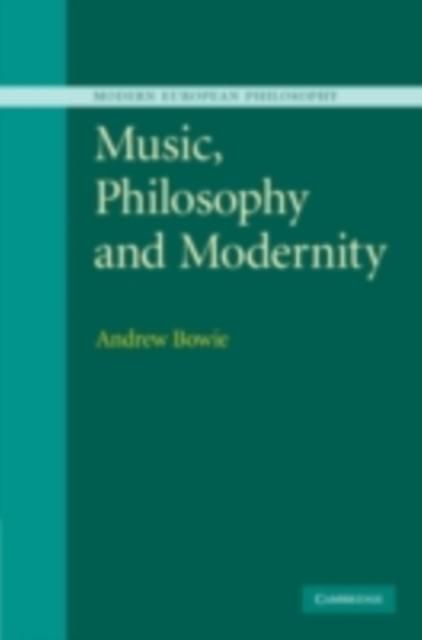 Produktbild: Music, Philosophy, and Modernity