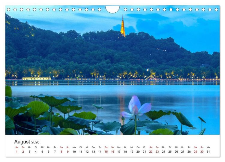 Produktbild: Traumhaftes China (Wandkalender 2026 DIN A4 quer), CALVENDO Monatskalender