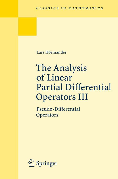 Produktbild: The Analysis of Linear Partial Differential Operators III