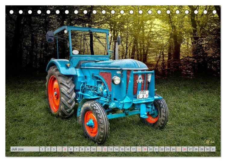 Produktbild: Geliebte Oldtimer Traktoren (Tischkalender 2026 DIN A5 quer), CALVENDO Monatskalender