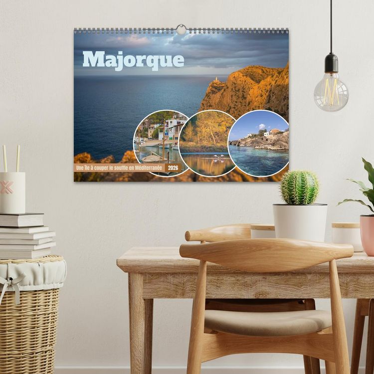 Produktbild: Majorque - Une &icirc;le &agrave; couper le souffle en M&eacute;diterran&eacute;e (Calendrier mural 2026 DIN A3 vertical), CALVENDO calendrier mensuel