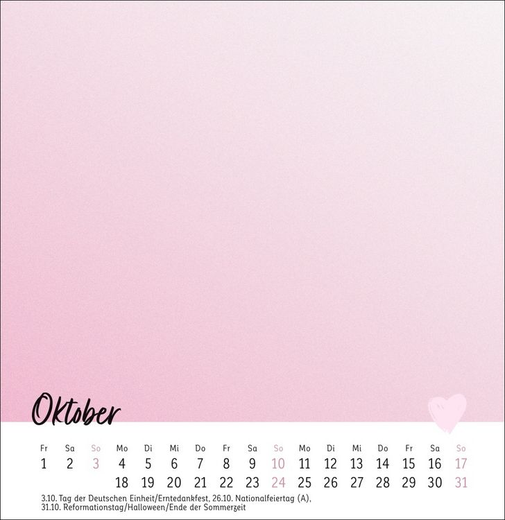 Produktbild: Kreativkalender zum Aufstellen Mit Liebe gemacht 2027